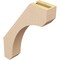 Ekena Millwork 3-inch W x 14-inch D x 18-inch H Legacy Rough Cedar Woodgrain TimberThane Knee Brace, Primed BRCUR03X14X18LECRCPR - alternate 4